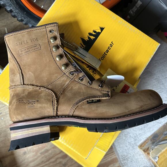 AdTec Other - AdTec Men's 9" Logger Steel Toe Crazy Horse Leather Boots 1740 Size 13